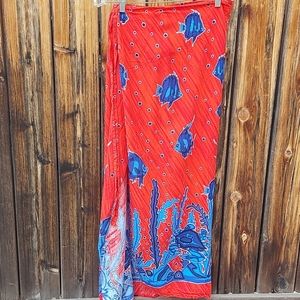 Red under the sea Sarong